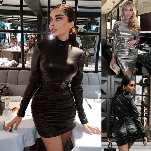 Sexy women leather wet - pu,