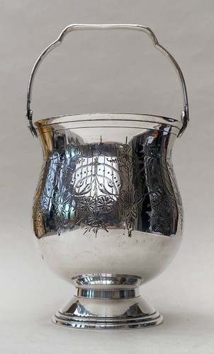 Silver plate ice - silver, bucket