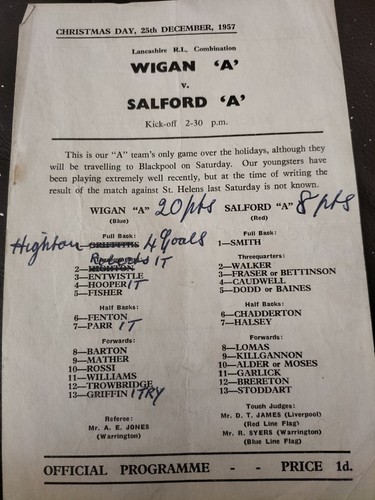 Wigan salford a - v, rugby