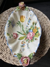 hand-painted porcelain serving