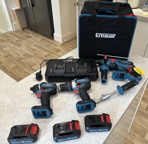 Erbauer 18v ext cordless sds - 18v,