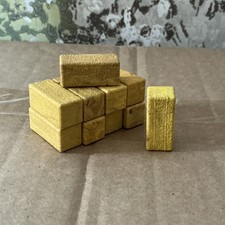 Vintage Britains Rectangular Yellow Straw Hay Bales 1:32 Scale Model (10) Spares