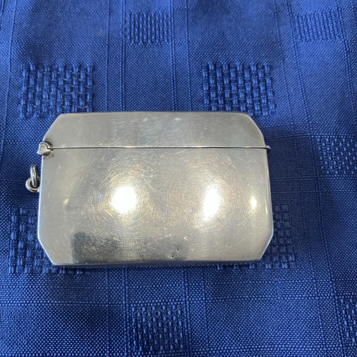 Sterling silver vesta - silver, case