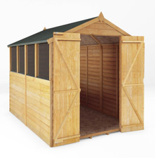 8x6 WOOD GARDEN SHED DOUBLE