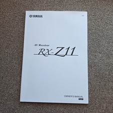 Yamaha RX-Z11 Receiver Owners