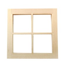 1:12 Scale 4 Pane Wooden