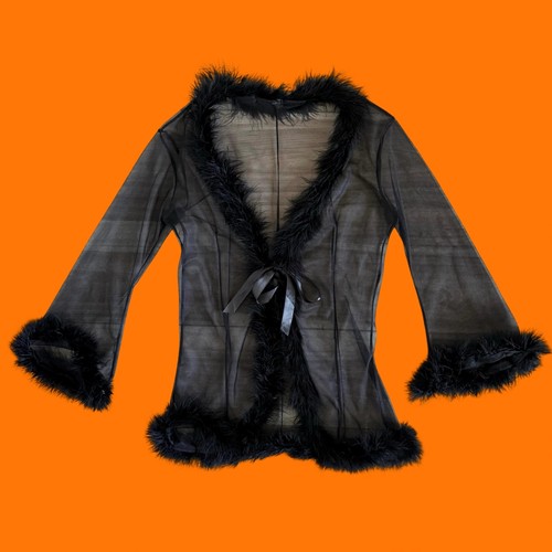 Vintage black marabou - vintage,