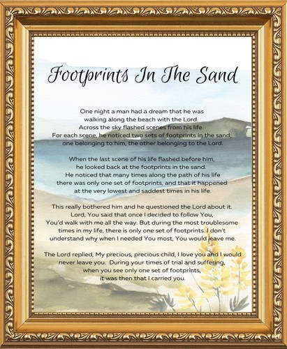 Footprints the sand - sand,