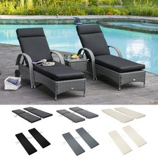 Set of 2 Sun Lounger Cushions