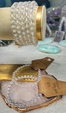 Girasol/ jelly opal Crystal beaded bracelet - 6mm