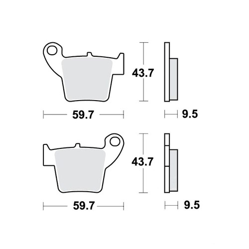 Brake pads sinter trw - brake,