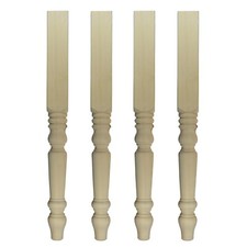 Set of 4 Wooden Pine Writing