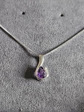 Amethyst Diamond 9ct White