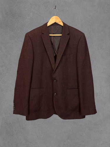Moss jacket mens 44r burgundy - jacket,