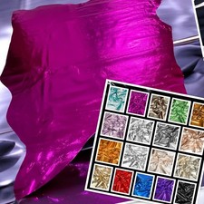 Glamour Leather, Metallic Foil Heat Pressed onto Pig Suede : (0.6-0.7mm 1.5oz)