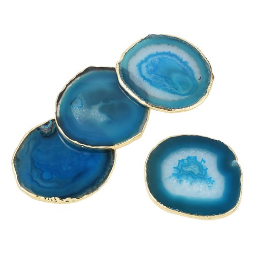 Blue natural agate - 4x,