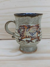 Studio Pottery Mug With Dragon
