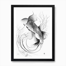 Gin Matsuba Koi Fish Minimal