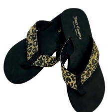 Juicy Couture Flip Flops Black