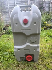 40L Portable Wheel Water Tank Camping Caravan Storage Grey.