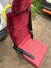 COACH MINIBUS SEAT UNWIN QUICK RELEASE FIXINGS RED VERY GOOD CONDITION