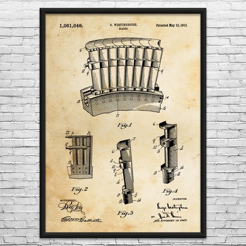 Turbine blades patent wall - turbine,