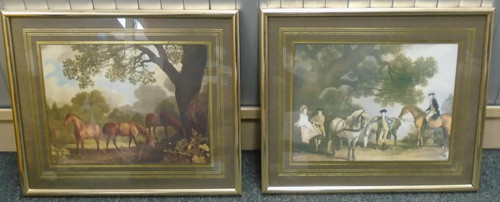 Pair framed george stubbs - a,