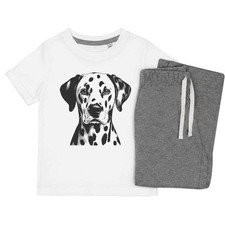 'Dalmation Dog Portrait' Kids Nightwear / Pyjama Set (KP049853)