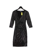 Billie & Blossom A-Line Midi Dress UK10 in Black