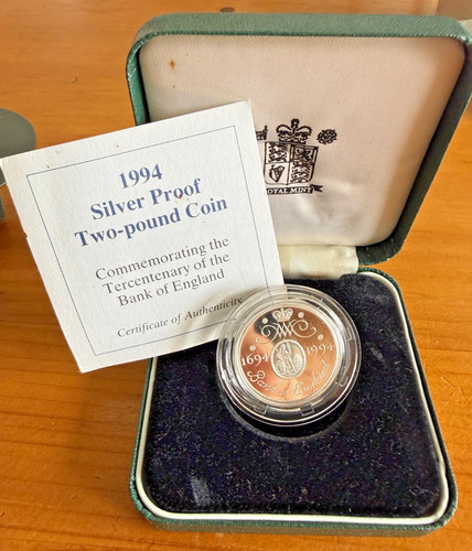 1994 silver proof 2 - uk, £2