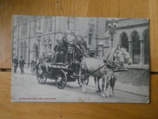 Pre 1914  Postcard of Birmingham Fire Brigade  - Men & Machine