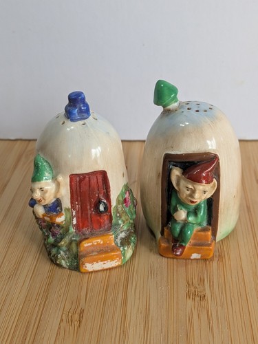 Vintage pixie gnome salt - salt, &