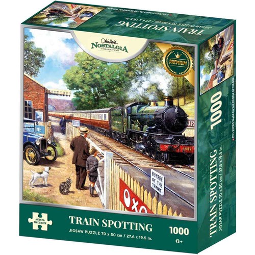 Train spotting jigsaw puzzle - train,