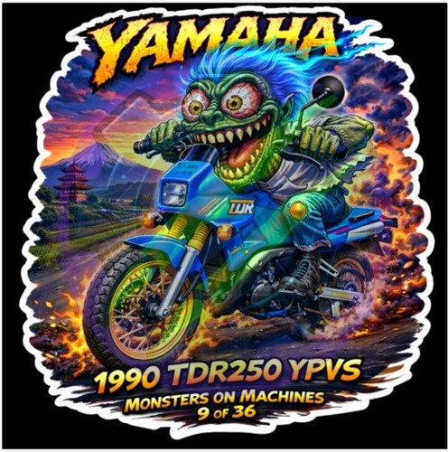 1990 yamaha tdr250 ypvs 9x9cm - 1990,