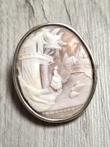 Antique sterling silver - antique, carved