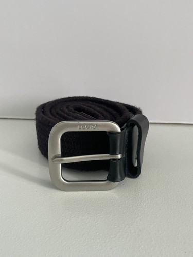Levi black polyester belt - black,
