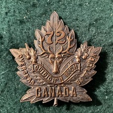 72nd OVERSEAS BATTALION.BRASS
