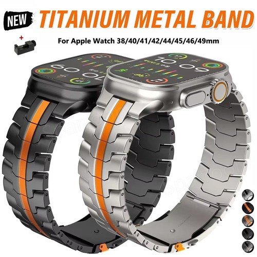 Titanium metal band - for, apple