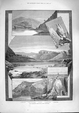 Original Old Antique Print