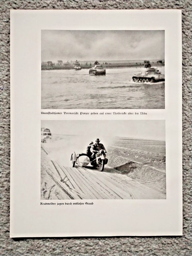 German tanks and motorcycle - german,