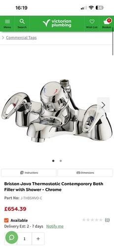 Bristan java thermostatic - java,
