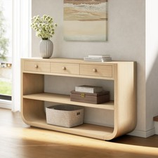 Modern Wood Console Table with