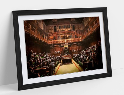Banksy monkey parliament - monkey,