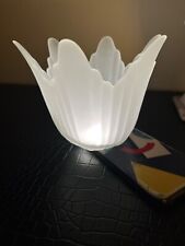 4 Vintage Frosted Opaque Fluted Glass Lamp Light shades Bluebell Tulip Style