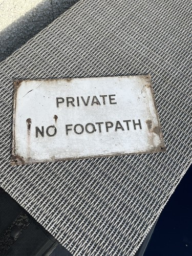 Enamel sign original - sign,