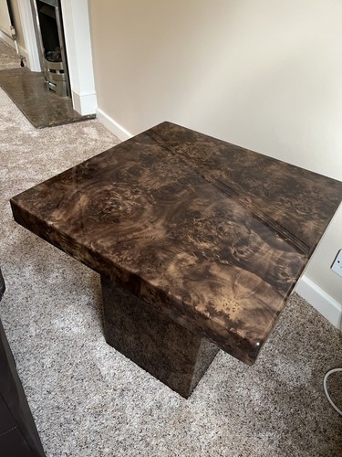 Resin faux marbled - marbled, coffee