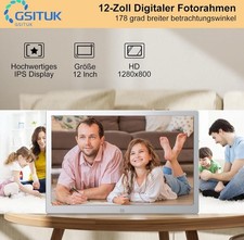 Digital Picture Frame 12 Inch Electronic Picture Frame Metal EXCELLENT CONDITION