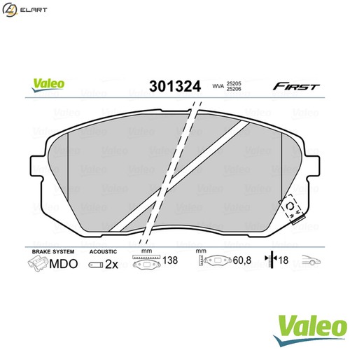 Brake pad set disc - set,