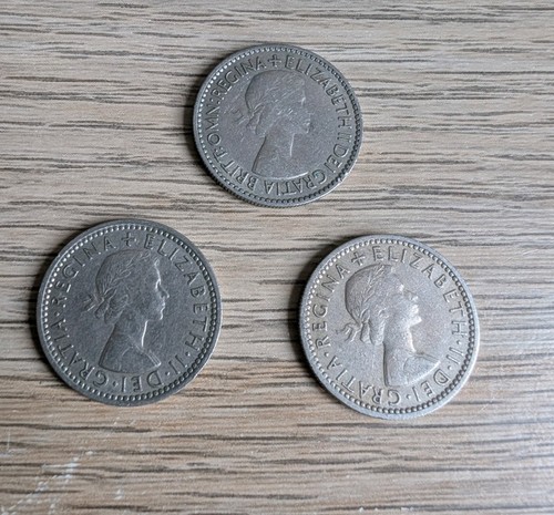 Queen elizabeth sixpence - ii,