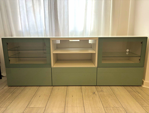 Green white high gloss - green/white,